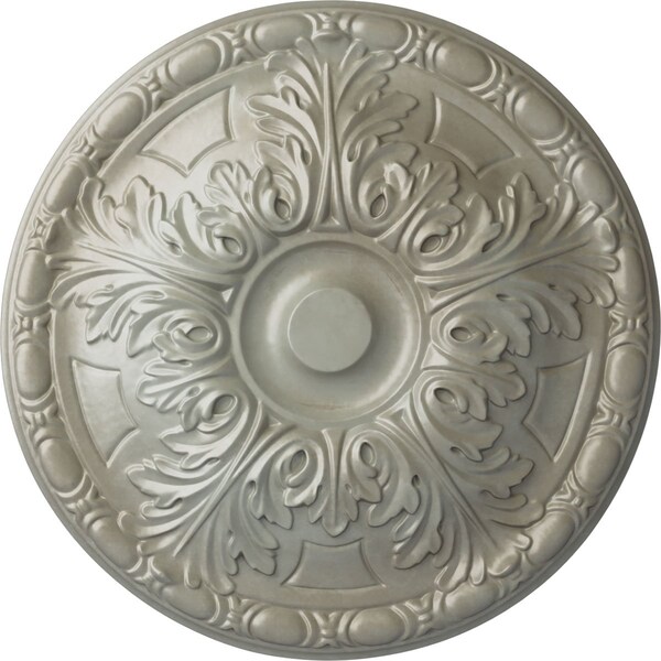 Ekena Millwork Granada Ceiling Medallion (Fits Canopies up to 4 1/4"), Hand-Painted Flash Gold, 15 3/4"OD x 5/8"P CM16GAFLS - main
